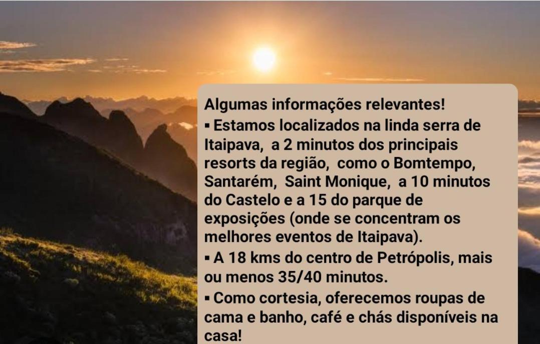 Aconchego De Itaipava - Casa De 3 Quartos, Equipada, Area Kids, Jacuzzi, Pet Friendly, Churrasqueira, Em Meio A Natureza E Proximo Ao Centro Do Bairro Petropolis (Rio de Janeiro) Exterior foto